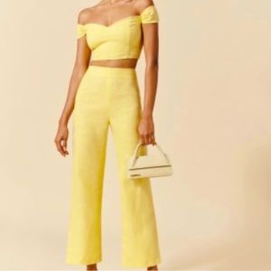 BNWT Reformation Elodie Linen Two Piece